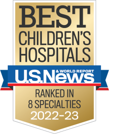 Children's Hospital Award Badge for US News & World Report