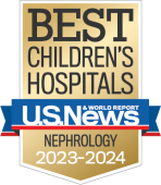 US News Best Children's Hospital Badge Nephrology
