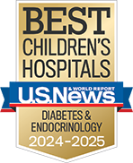 US News Best Children's Hospital Badge Diabetes & Endocrinology