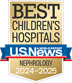 US News Best Children's Hospital Badge Nephrology