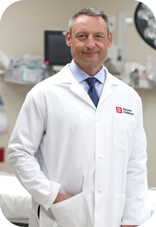 Provider in white lab coat