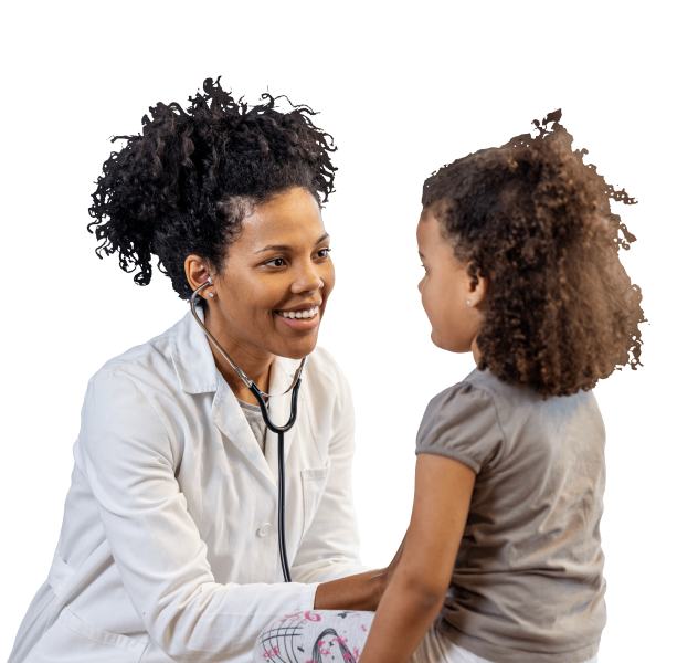 Girl with provider