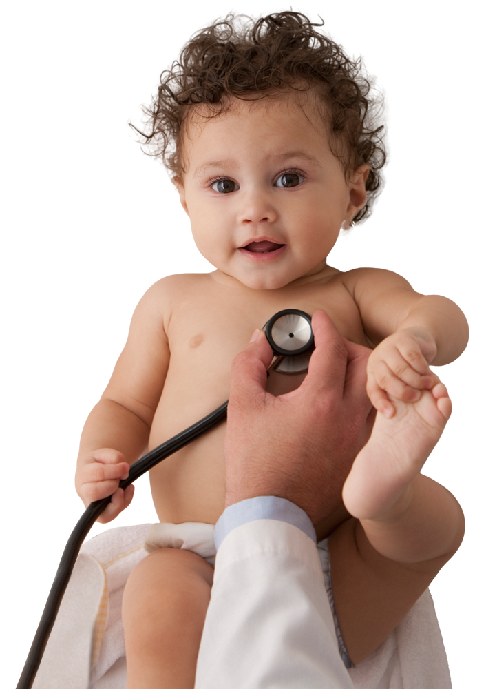 baby with stethoscope