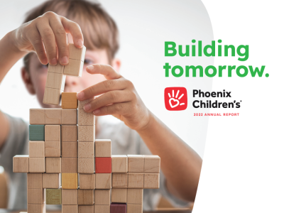 Child playing with building blocks