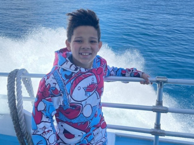 Boy on a boat