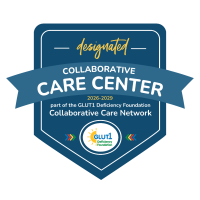 Blue badge for GLUT1 Care Center