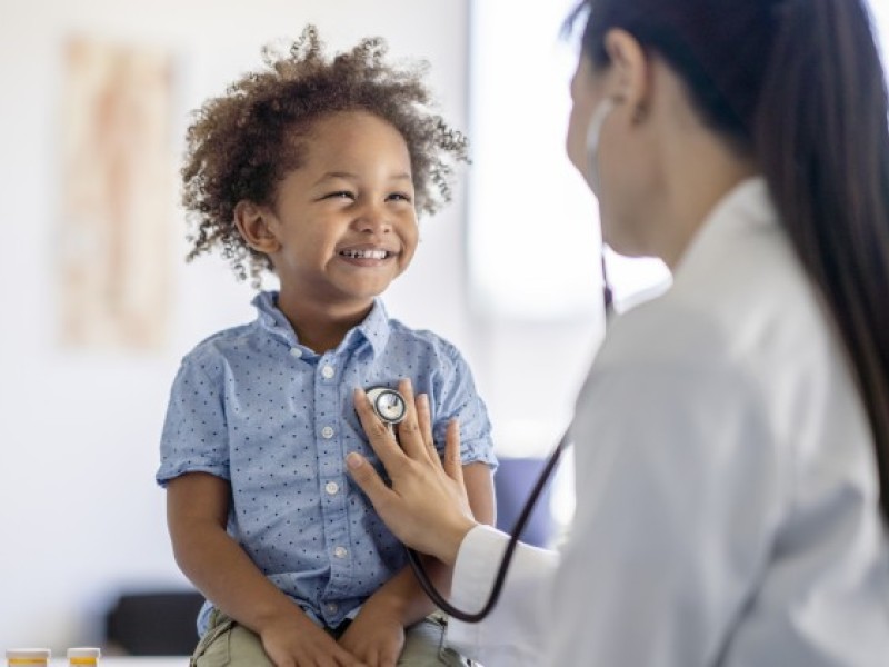 Little kid at appointment