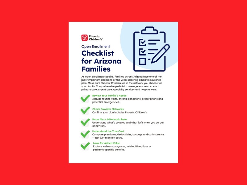 Open Enrollment Checklist Graphic for PDF