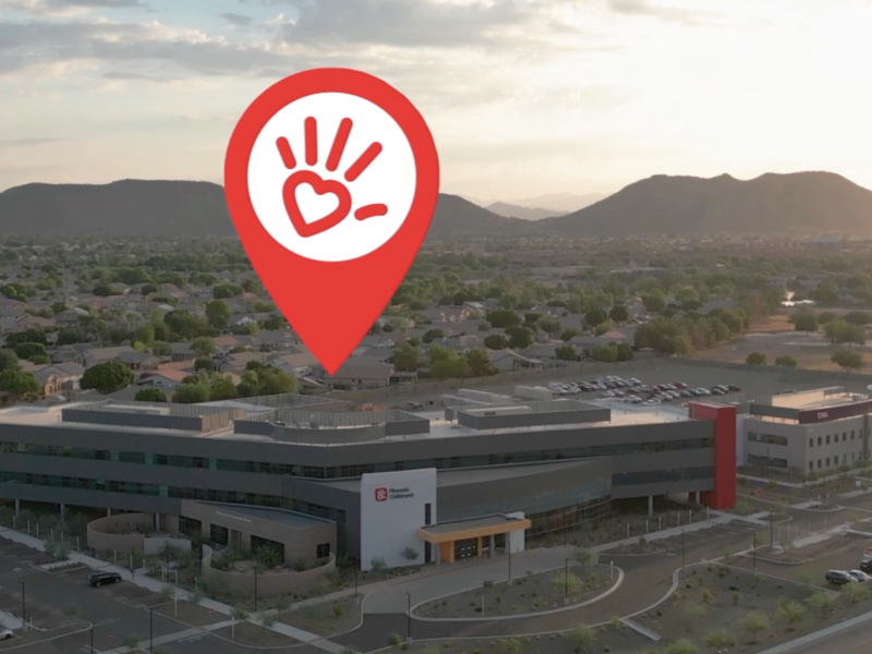 Arrowhead Hospital Location with Map Pin