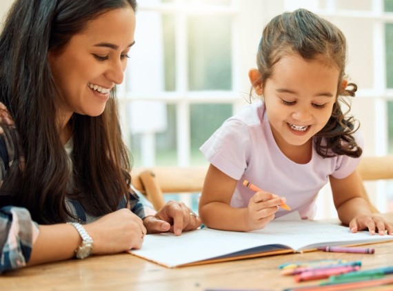 Parent and child coloring