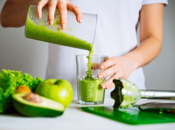 Green juice and ingredients