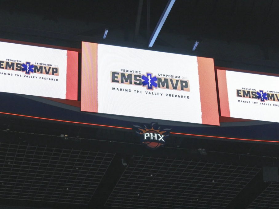 EMS sign at conference