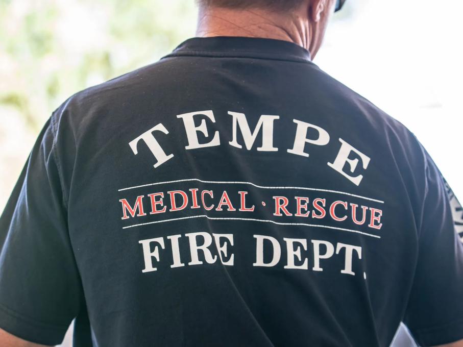 Tempe firefighter attending EMS conference
