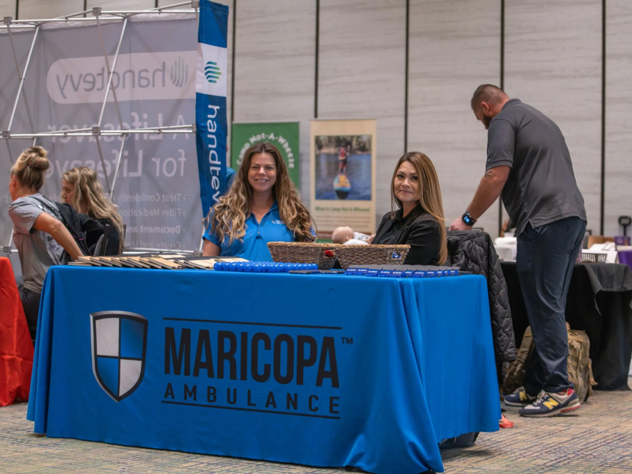 Maricopa Ambulance reps at EMS conference