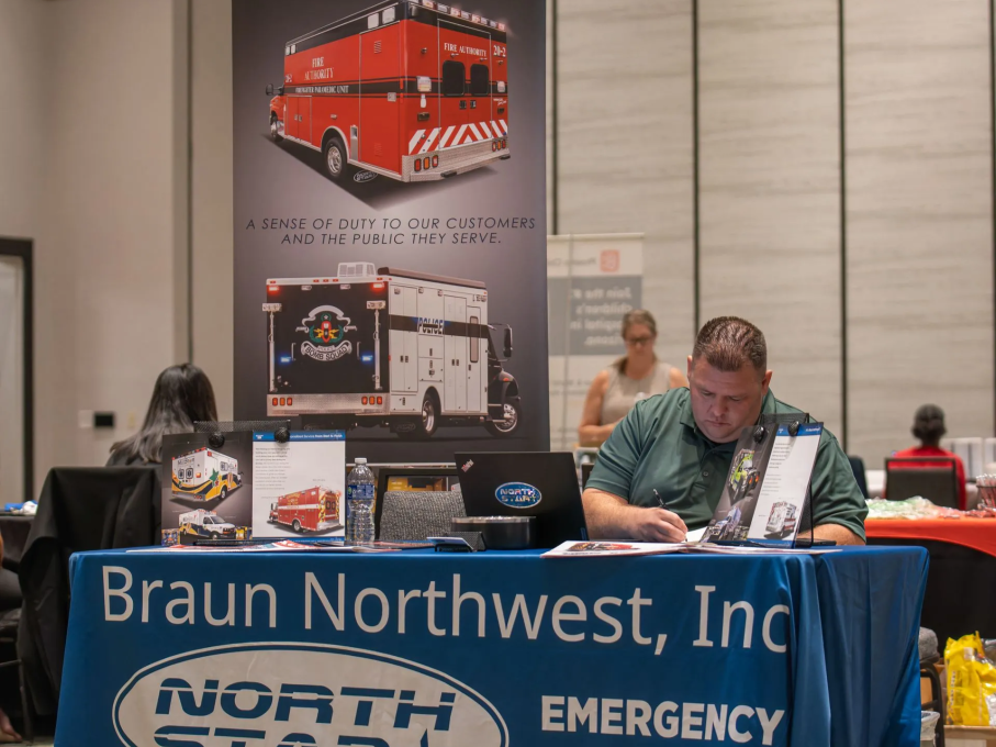 North Star Emergency Vehicles reps at EMS conference