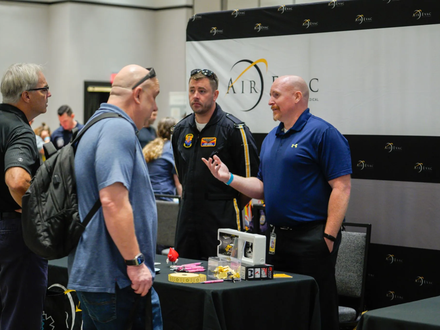 EMS attendees talking