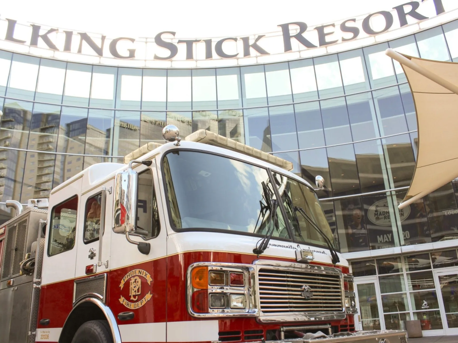 Phoenix Fire truck in front of EMS conference