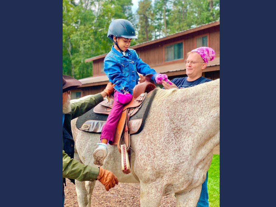 Girl on horseback