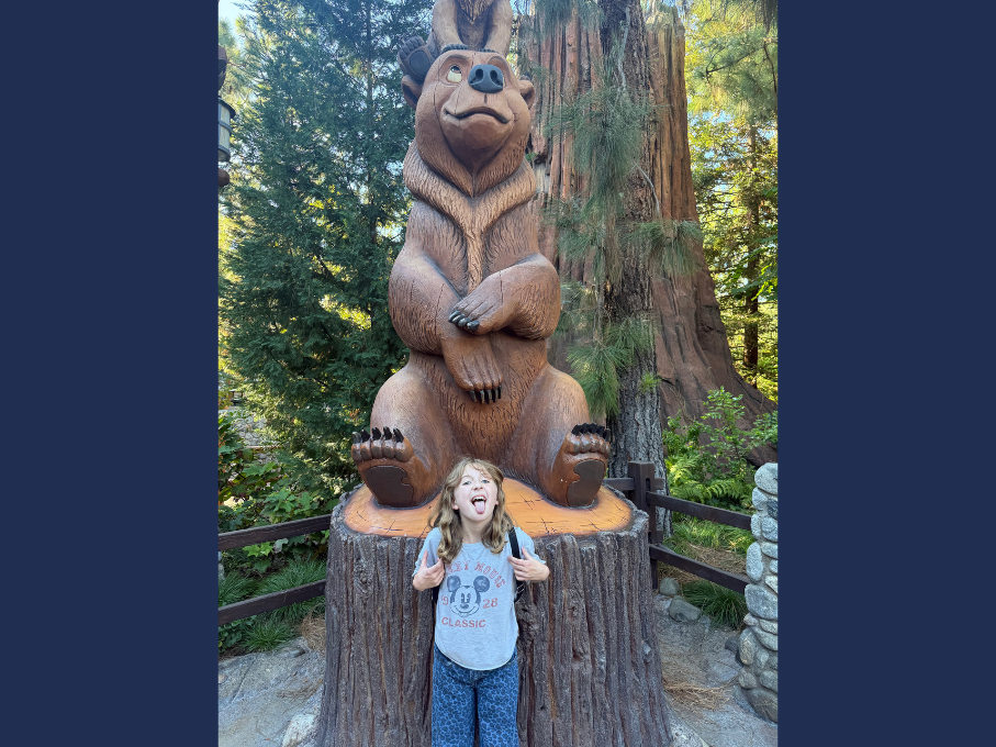 Girl sticking tongue out