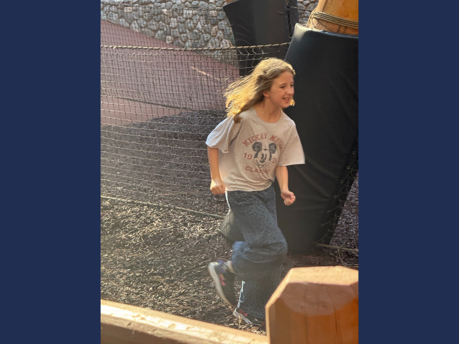 Girl running