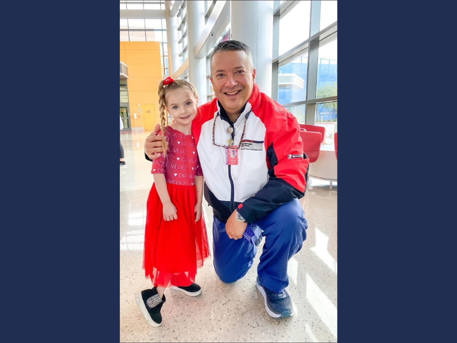 Young girl and her doctor