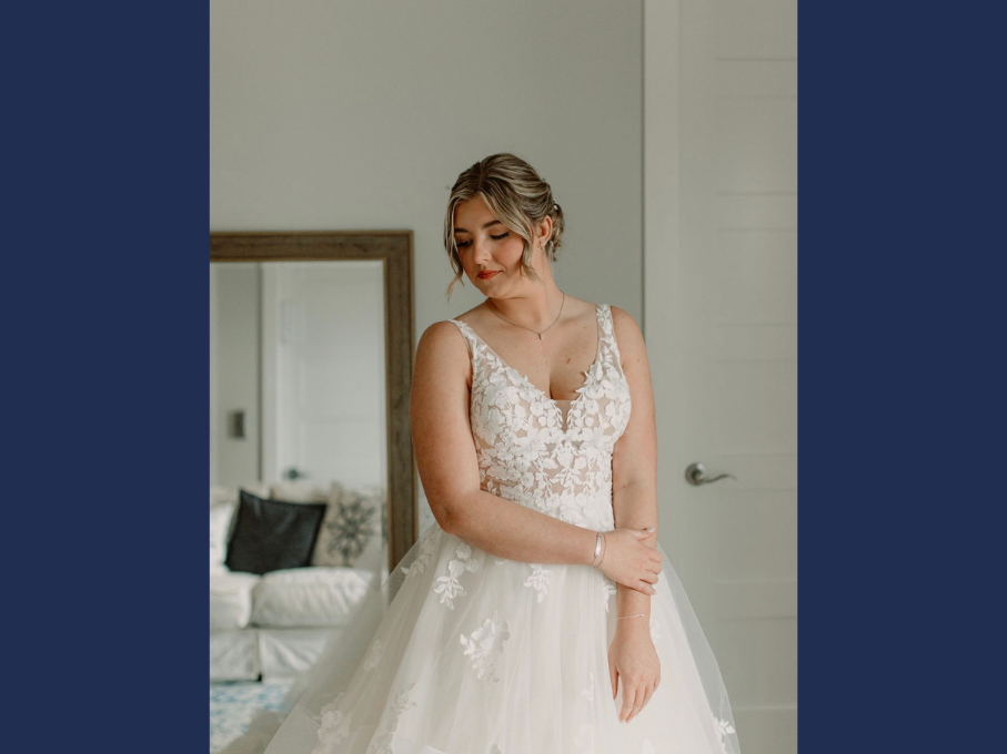 Bride in wedding dress