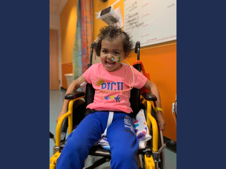 Child in wheelchair