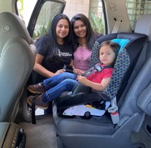Toddler in a car seat