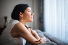 Young woman meditating