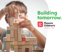 Child playing with building blocks