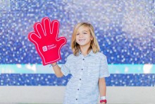 Bodhi smiling at Phoenix Children's
