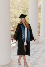 Graduate in cap & gown